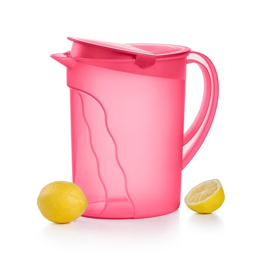 TUPPERWARE IMPRESSIONS PITCHER RED COLOR 1 GALÓN 3.7L